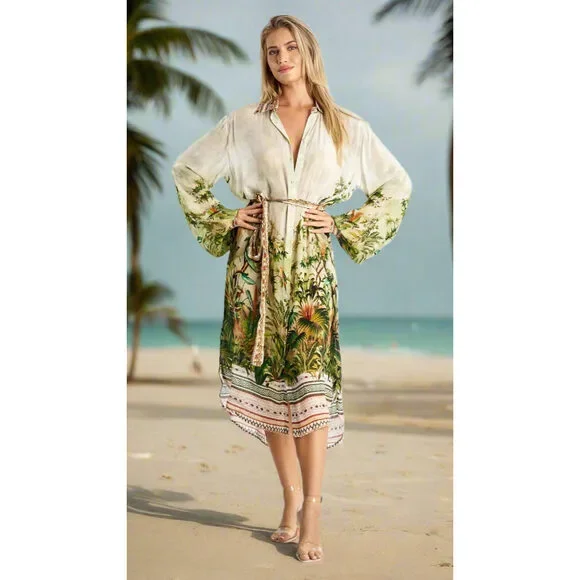 Easy Shirtdress Cover-Up Resortwear - Picture 3 of 4